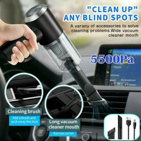 Portable Car Vacuum Cleaner, Handheld Vacuum High Power Cordless, Hand Vacuum Rechargeable Easy To Clean Car Interior, Desktop, Sofa, Keyboard, Drawer