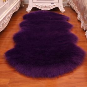 New Carpet Plush Soft Sheepskin Bedroom Carpet Imitation Wool Pad Long Hair Bedside Mat Sofa Cushion Rugs Living Room Fur Carpet (Color: PD1003, size: 75x120cm)